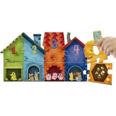 Imagem de QUEBRA-CABECA Madeira Bichos do 1 AO 10 30PCS - Brinc de Crianca