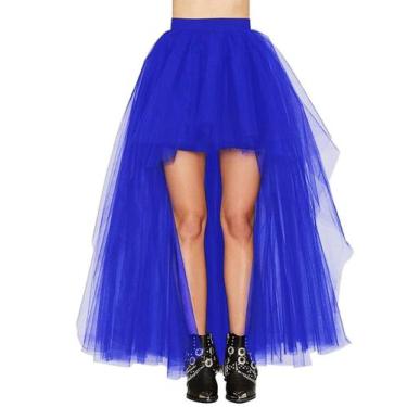 Imagem de Saia tutu MissHow, fantasia feminina de tule alto-baixo para Halloween