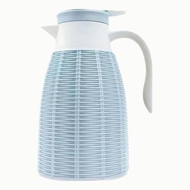 Imagem de Garrafa Térmica Bule Café Chá Rattan 1 Litro (Azul)