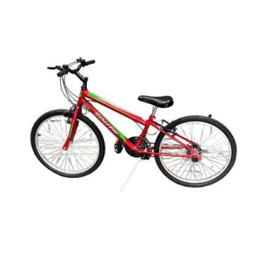 Imagem de Bicicleta Aro 24 Infantil 18 marchas Freio VBrake south, Vermelho