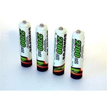 Imagem de Pilha Recarregavel Com 4 Unidades Songpus AAA 2700mah JIYI - Feitun