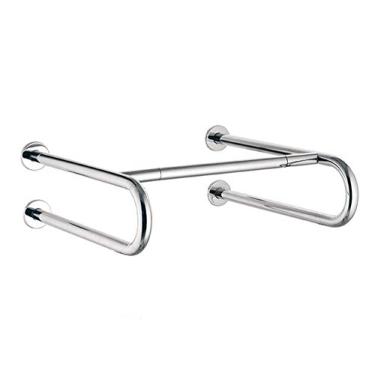 Imagem de Corrimão de corrimão, barra de apoio polida, aço inoxidável, corrimão, suporte de toalha reto montado na parede/auxílio para chuveiro e suporte para corrimão/vaso sanitário/cetim