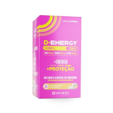 Imagem de Vitamina D +Zinco +Taurina + Cafeína 30 comprimidos - D.Energy - Divin