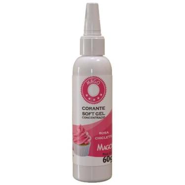 Imagem de Anilina Gel Soft Rosa Chiclete 60 Gramas Mago