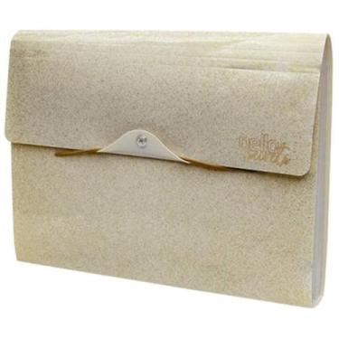 Imagem de Pasta Sanfonada A4 Secrets Ouro Com 12 Divisorias - Acp