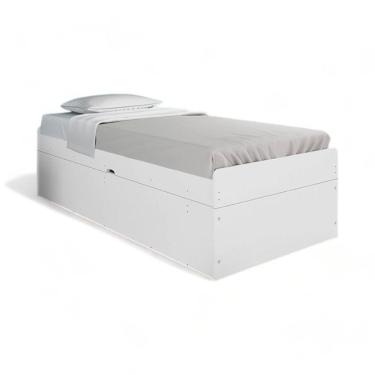 Imagem de Cama Solteiro Camila Branco - Framar Móveis