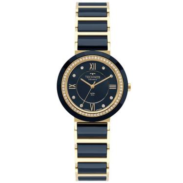 Imagem de Relógio Technos Feminino Ceramic-saphire Dourado - 2036mrp-1a 2036mrp-1a