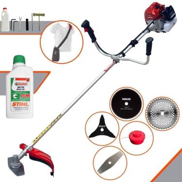 Imagem de Roçadeira Bcj620-l 62cc + Óleo Stihl + 4 Lâminas De Corte