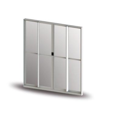 Imagem de Porta De Correr Alumasa - 3 Folhas - 120x210 Branca