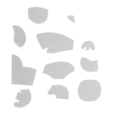 Imagem de Conjunto de régua de modelo de elefante, modelos de corte acrílico para costura, artesanato diy, 11 peças, 10 espaços, costura doméstica, arte, artesanato