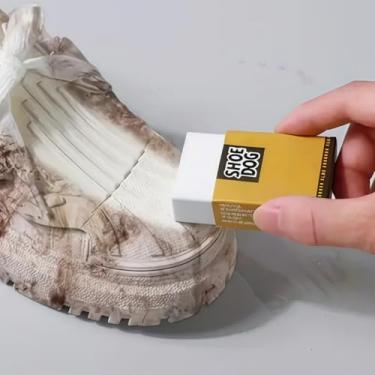 Imagem de 5 escovas de borracha para sapatos e borracha para tênis, limpador a seco portátil para couro, esportes e sapatos casuais, remoção de manchas