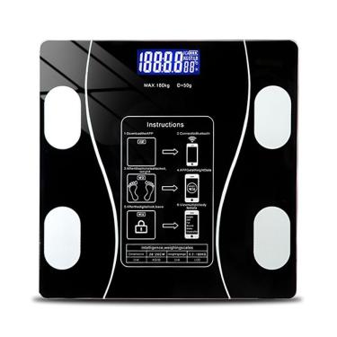 Imagem de Balança De Bioimpedância Com Medição Corporal Completa Bluetooth Visor Lcd Até 180kg