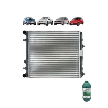 Imagem de Kit Radiador VW Gol GV 09>Fox 09>1.0 1.6 S/AR + Aditivo Lubrax Verde Concentrado 1L