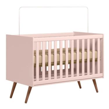 Imagem de Berço Americano Mini Cama Retrô Rosa - Qmovi
