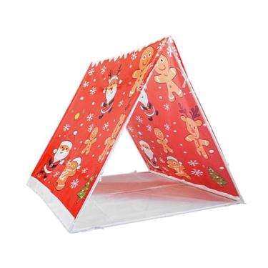 Imagem de KiBcsLic Tenda de Natal para Festa do Pijama, Grande, Decorativa, Casinha de Brinquedo para Crianças, Ideal para Brincar em Casa, ao Ar Livre e em Ambientes