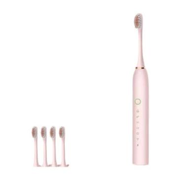 Imagem de Escova de dentes elétrica inteligente à prova de água(Rosa)