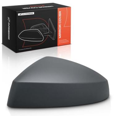 Imagem de A-Premium Tampa do espelho retrovisor do lado do motorista - compatível com Audi A3 S3 2015-2020, A3 Sportback e-tron 2016-2018 - Cinza preparado, com orifício de seta, com sistema de aviso de saída