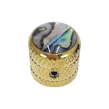 Imagem de Fxzqgnh Botão de Guitarra de Substituição, Acessório de Fácil Instalação, com Peças de Parafuso para Controle Profissional de Volume E Tom de Guitarra, Ouro