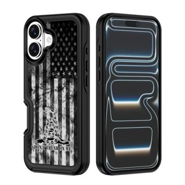 Imagem de XWMHHP Capa para iPhone 17 compatível com Magsafe para homens e mulheres, capa magnética resistente à prova de choque de 3 camadas - Don't Tread on Me Bandeira Americana