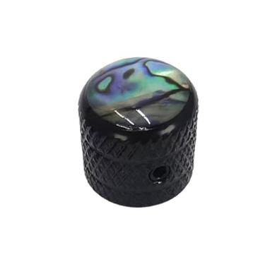 Imagem de Fxzqgnh Botão de Guitarra de Substituição, Acessório de Fácil Instalação, com Peças de Parafuso para Controle Profissional de Volume E Tom de Guitarra, Preto