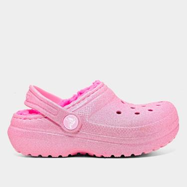 Imagem de Crocs Infantil Classic Lined Glitter Clog T Menina-Feminino