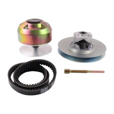 Imagem de Lesurey Kit de embreagem secundária primária com extrator e correia RE28721 AM140985 AM140967 JDG1641 Compatível com John Deere Gator 6x4 4x2 1200A Bunker Field Vehicle Trail Worksite