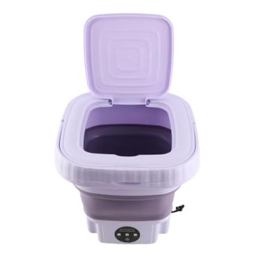 Imagem de Naroote Máquina de Lavar Portátil Mini Lavadora de Balde Dobrável Poderosa Remoção de Manchas 11L ABS PP (Plugue dos EUA)