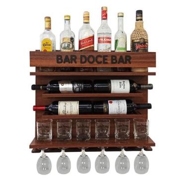 Imagem de Adega de Vinho de Parede com Barzinho Sala - Bar Doce Bar IM - Co2Beer