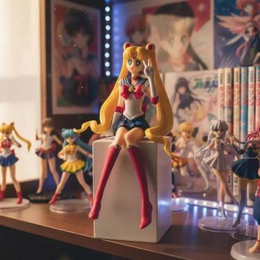 Imagem de Action Figure Sailor Moon Usagi Tsukino Na Lua Decorativa - Figure Col