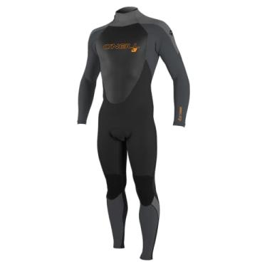 Imagem de O'Neill Roupa de mergulho juvenil Epic 4/3 mm com zíper nas costas, preto/grafite/fumaça, 14