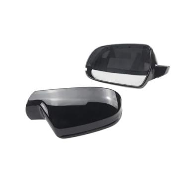 Imagem de Capa Para Espelho Lateral Do Carro, Preta, Retrovisor, Compatível Com Audi A3 A4 A5 A6 A8 Q3 Sq3 S4 S5 S6 S8 RS3 RS4 RS5 B8 8P 2008-2016(Holeless Black)
