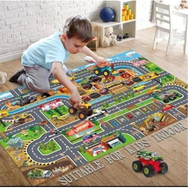 Imagem de Conjunto Carrinho com Tapete e Acessórios – Diversão Completa para Crianças | Brinquedo Interativo para Imaginação e Criatividade