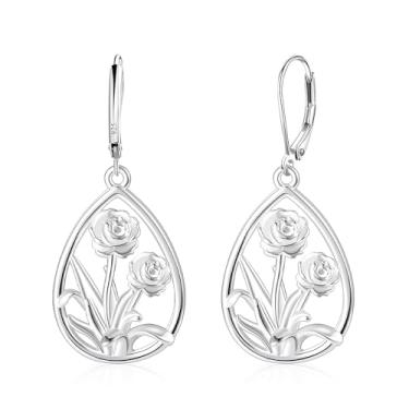 Imagem de fersltily Brincos femininos com pingente de lágrima de prata delicados, brincos boêmios, hipoalergênicos, presentes de aniversário para mulheres, joias vintage, Latão, Sem pedra preciosa