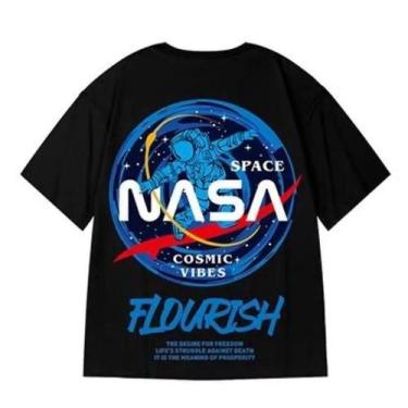Imagem de Camiseta Vintage De Moda Com Estampa De Astronauta Da NASA Para Homens