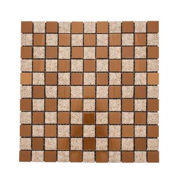 Imagem de Pastilha Vidro Adesiva Parede Banheiro Cozinha Casa Salao Decorativo Autocolante