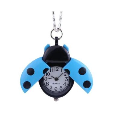 Imagem de Relógio De Bolso Em Forma De Besouro Dourado Pequeno E Fofo, Leve, Com