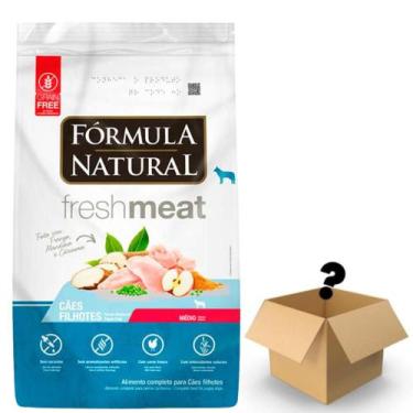 Imagem de Racao Formula Natural Caes Fresh Meat Filhotes Racas Medias 12Kg + Sur
