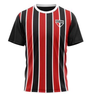 Imagem de Camisa São Paulo Listrada Change Poliester Oficial Braziline-Masculino