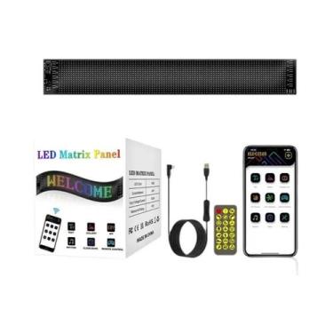 Imagem de Painel De LED RGB Flexível Para Carro: Letreiro De Pixel Matriz Com An