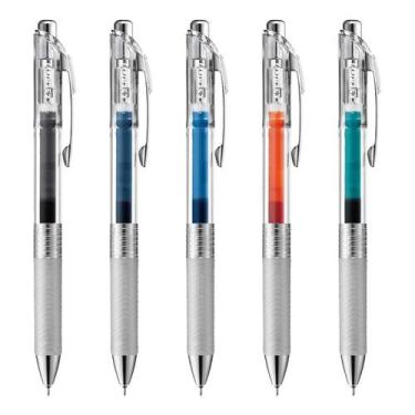 Imagem de Caneta esferográfica de tinta gel ENERGEL Infree 0,5 mm 5 cores - Pent