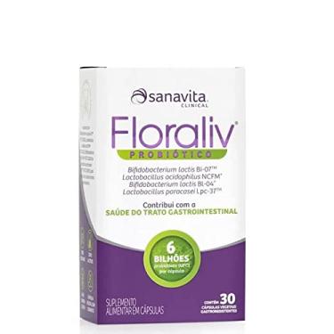Imagem de Sanavita Probiótico Floraliv - Saúde Intestinal - Display 30 Cápsulas Vegetais
