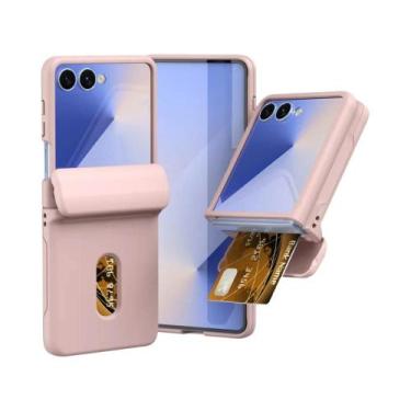 Imagem de Capa Carteira Samsung Galaxy Z Flip Com Suporte Para Cartões E Proteçã