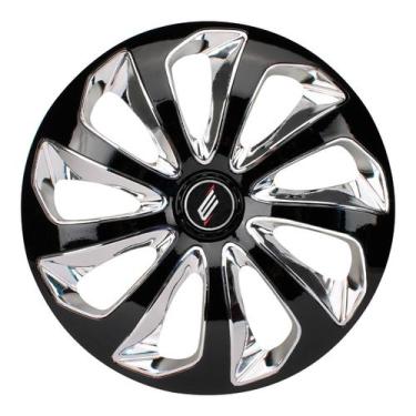 Imagem de Calota esportiva velox aro 13 black chrome - 3711 - Elitte