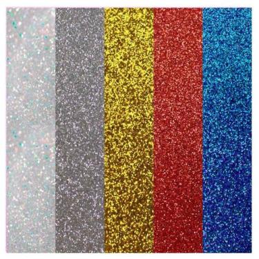 Imagem de Placa EVA Glitter Make+ - 40 x 60cm - Cores Sortidas c/ 05fls