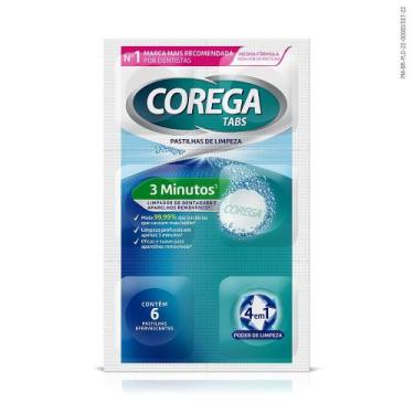 Imagem de Pastilha Efervescente Corega Tabs Limpeza 3 Minutos 6 Unidades