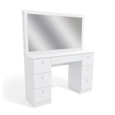 Imagem de Penteadeira 7 Gavetas Pe-80 Branco Uv Acetinado Ditália