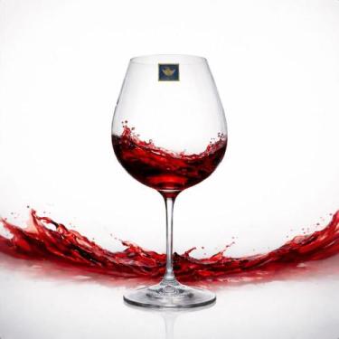 Imagem de Taça de Cristal para Vinho Tinto Bohemia 650ml