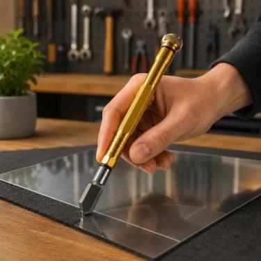 Imagem de Cortador de Vidro Profissional Tipo Caneta Lubrificação Automática até