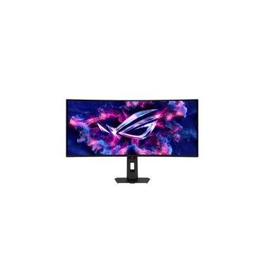 Imagem de Monitor Gamer Curvo ASUS ROG Swift OLED UltraWide 34", WQHD, 280Hz, 0.03ms, G-Sync Comp., FreeSync Premium, HDR 400, Preto - XG34WCDMS