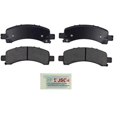 Imagem de BOSCH BE974A Conjunto de pastilhas de freio a disco de cerâmica azul - compatível com Cadillac Escalade selecionada; Chevrolet Avalanche 1500, Express 1500, Suburban 1500, Tahoe; GMC Savana 1500,